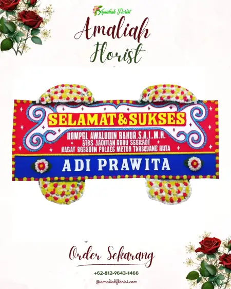 Papan Bunga Ucapan Selamat Balaroa